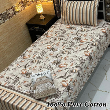 Pure cotton single pair bedsheet