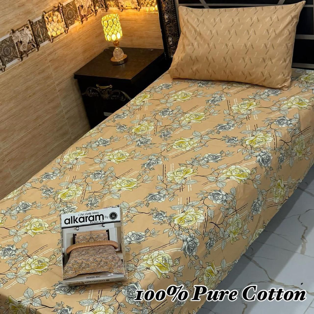 Pure cotton single pair bedsheet